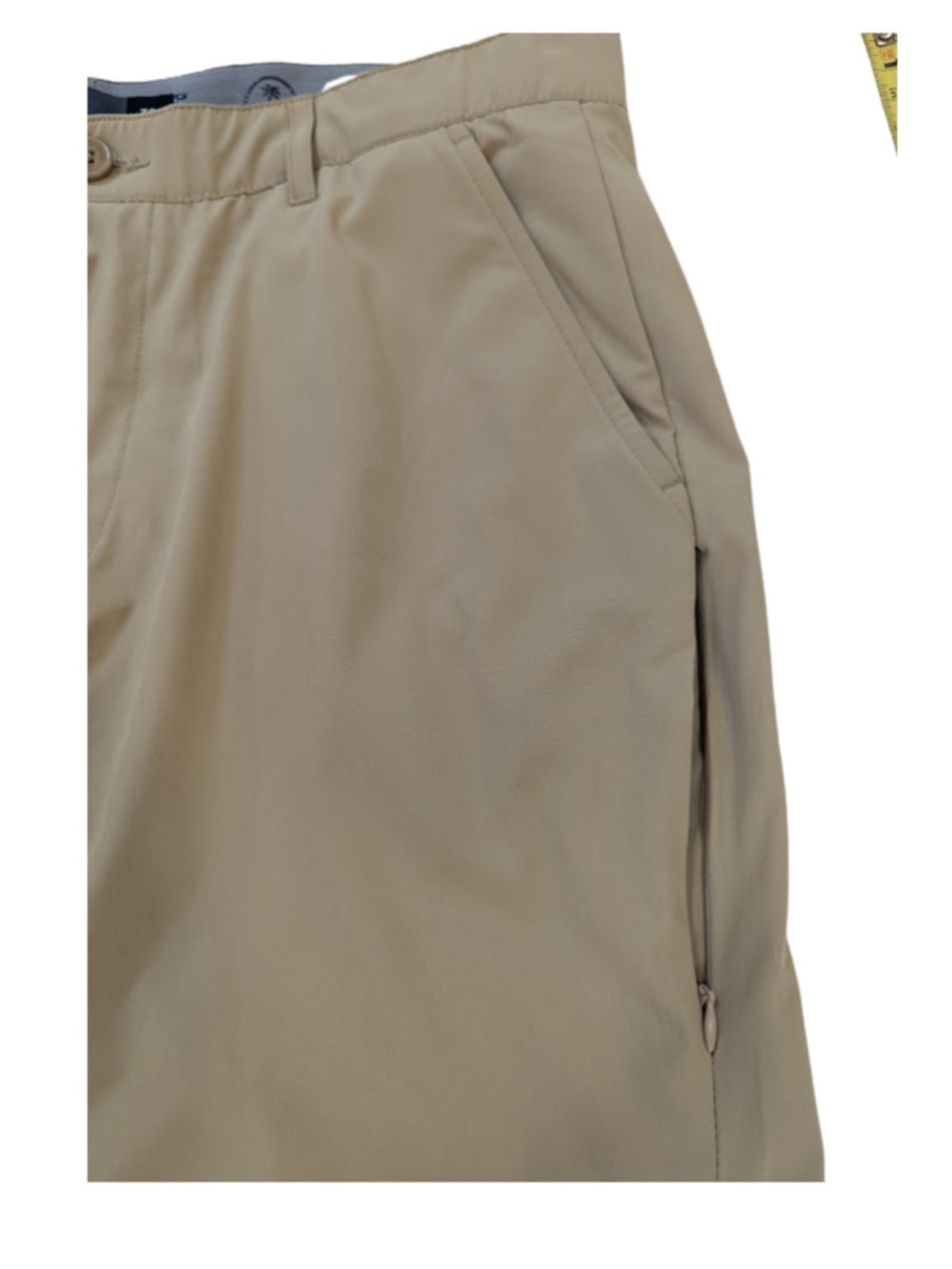 Palm Golf Co Performance Golf Shorts Khaki Golfcore Coastal Prep Lightweight 36 - Picture 3 of 8